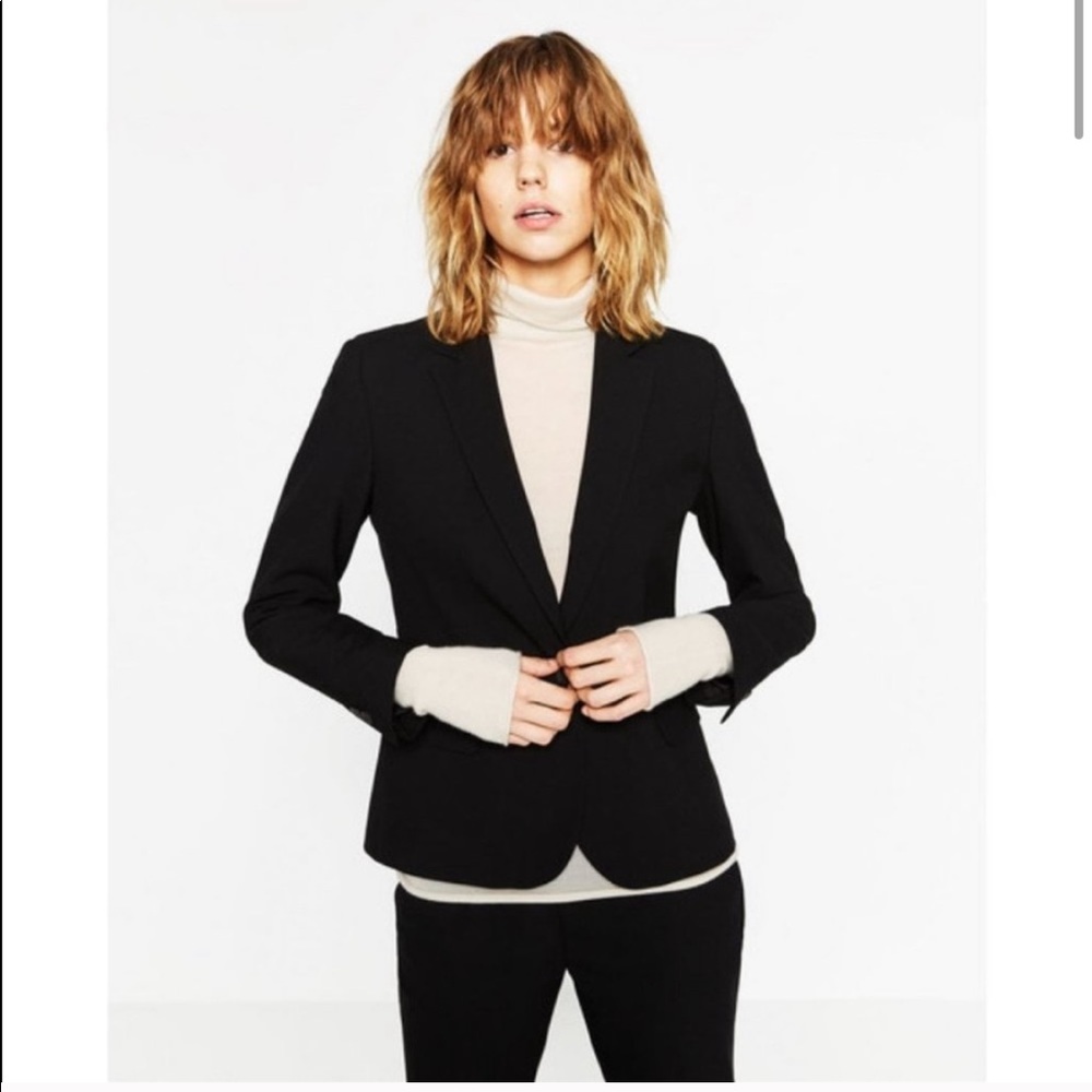 Zara Basic Black Blazer